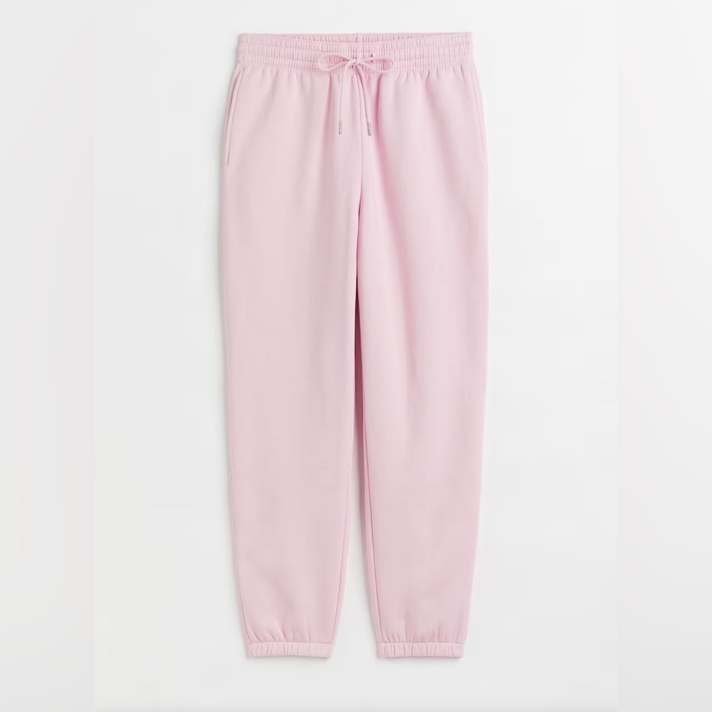 h & m pink sweatpants size small